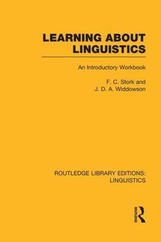 Cover image for Learning about Linguistics (RLE Linguistics A: General Linguistics)