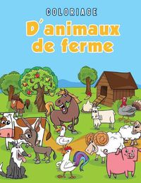 Cover image for Coloriage d'animaux de ferme