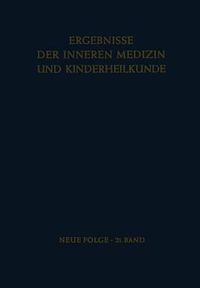 Cover image for Ergebnisse der Inneren Medizin und Kinderheilkunde: Neue Folge