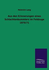 Cover image for Aus Den Erinnerungen Eines Schlachtenbummlers Im Feldzuge 1870/71