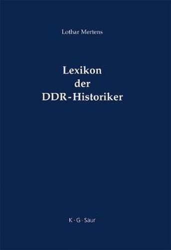 Cover image for Lexikon der DDR-Historiker