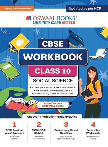 Cover image for Oswaal NCERT & CBSE Pullout Worksheets Class 10 Social Science For 2024 Exam