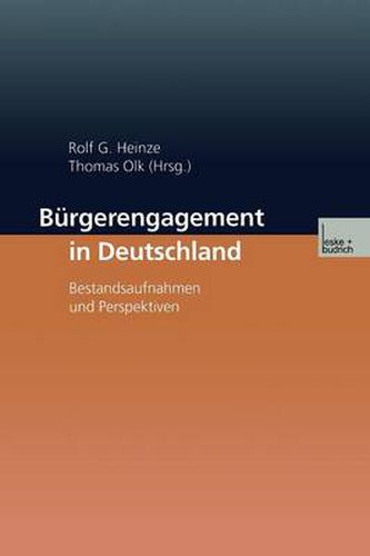 Cover image for Burgerengagement in Deutschland: Bestandsaufnahme Und Perspektiven