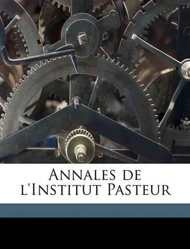 Cover image for Annales de L'Institut Pasteur