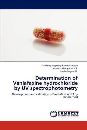 Cover image for Determination of Venlafaxine hydrochloride by UV spectrophotometry