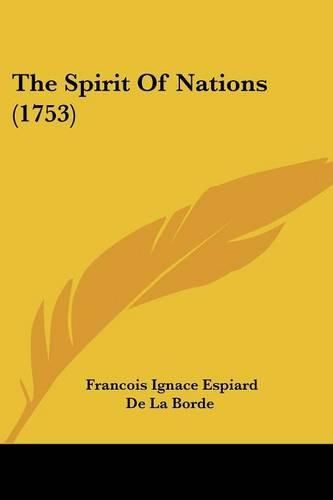 Cover image for The Spirit of Nations (1753)