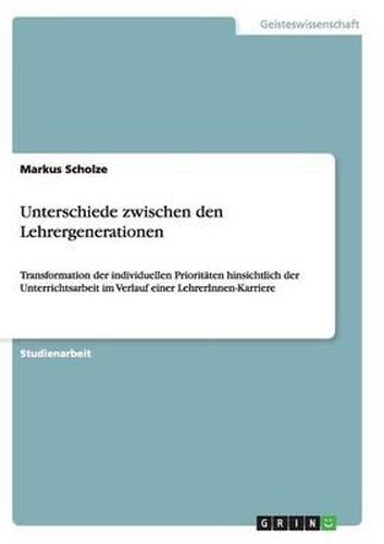 Cover image for Unterschiede Zwischen Den Lehrergenerationen