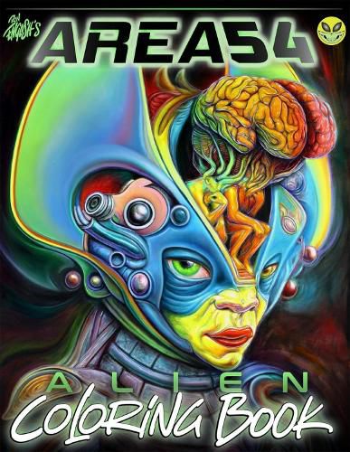 Cover image for Ron English's Area 54 Alien Coloring Book