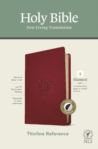 Cover image for NLT Thinline Reference Bible, Filament Enabled Edition (Red