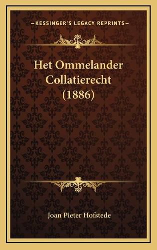 Cover image for Het Ommelander Collatierecht (1886)