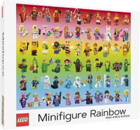 Cover image for LEGO Minifigure Rainbow 1000-Piece Puzzle