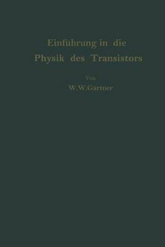 Cover image for Einfuhrung in die Physik des Transistors