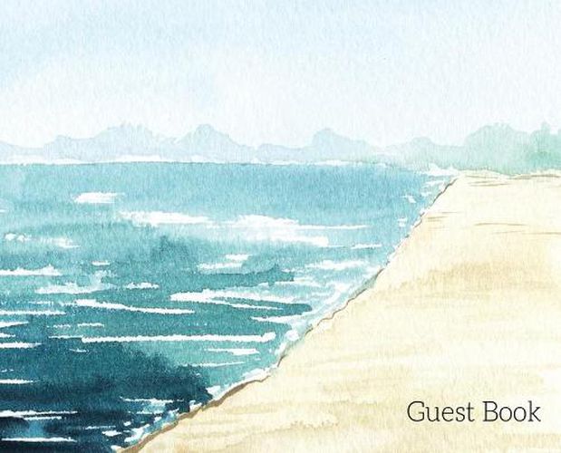 Cover image for Beach Landscape Guest Book to sign