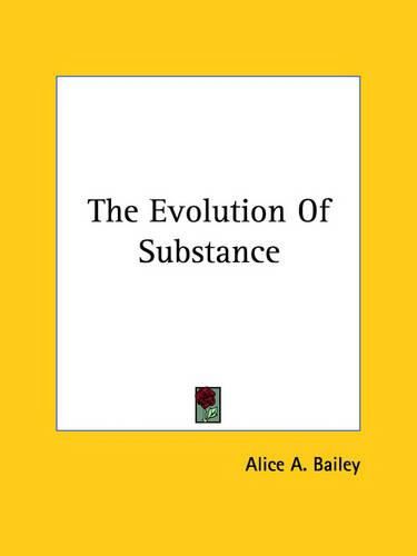 The Evolution of Substance