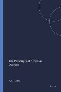 Cover image for The Prescripts of Athenian Decrees