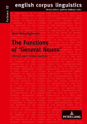 Cover image for The Functions of <General Nouns>: Theory and Corpus Analysis