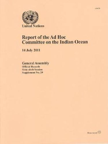 Report of the Ad Hoc Committee on the Indian Ocean