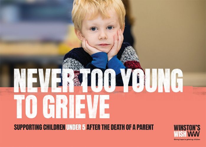 Cover image for Never Too Young To Grieve: Supporting children under 5 after the death of a parent