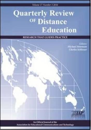 Cover image for Quarterly Review of Distance Education Research That Guides Practice Vol.17 No.3 2016