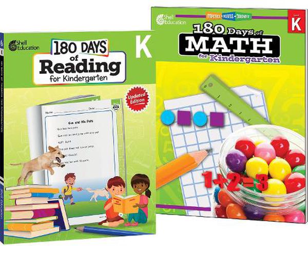 Cover image for 180 Days (TM): Reading & Math for Grade K: 2-Book Set