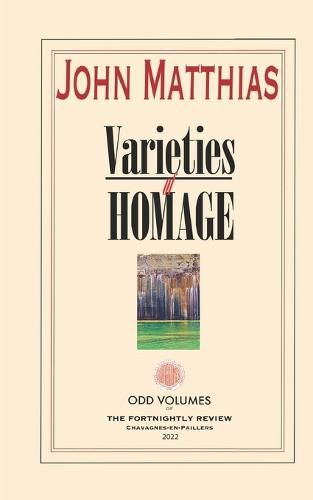 Cover image for Varieties of Homage