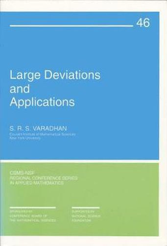 Cover image for Large Deviations and Applications