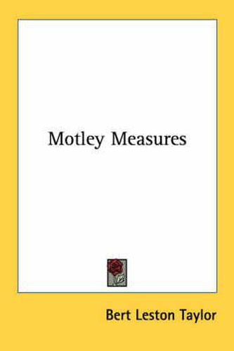 Cover image for Motley Measures