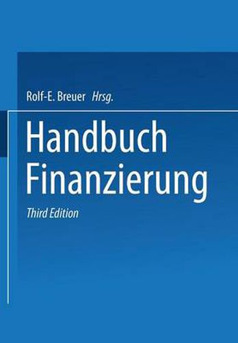 Cover image for Handbuch Finanzierung