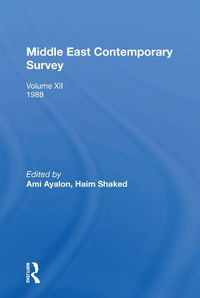 Cover image for Middle East Contemporary Survey: Volume XII: 1988