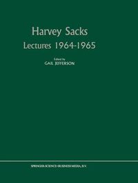 Cover image for Harvey Sacks Lectures 1964-1965