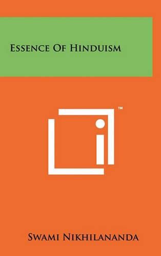 Cover image for Essence of Hinduism