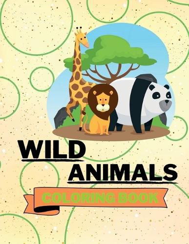 Cover image for Wild Animals Coloring Book