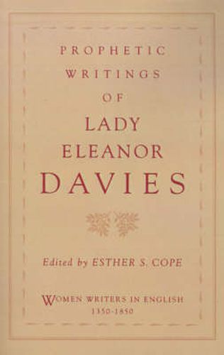 Cover image for Prophetic Writings of Lady Eleanor Davies