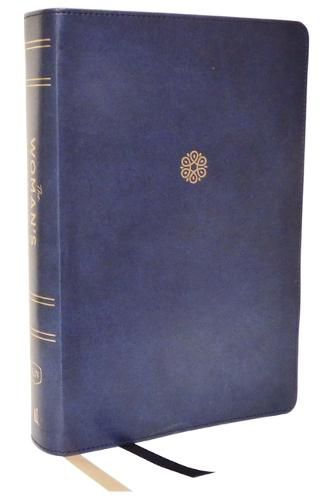 Cover image for KJV, The Woman's Study Bible, Blue Leathersoft, Red Letter, Full-Color Edition, Comfort Print (Thumb Indexed)