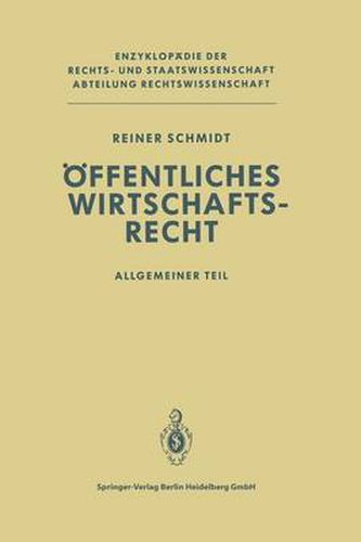 Cover image for OEffentliches Wirtschaftsrecht: Allgemeiner Teil