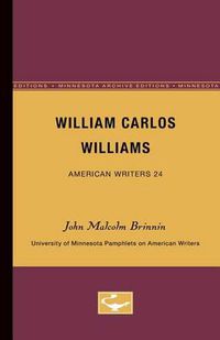Cover image for William Carlos Williams - American Writers 24: University of Minnesota Pamphlets on American Writers