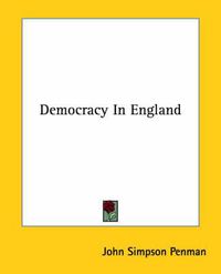 Cover image for Democracy in England