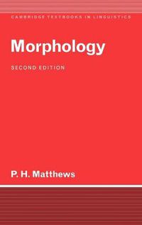 Cover image for Morphology