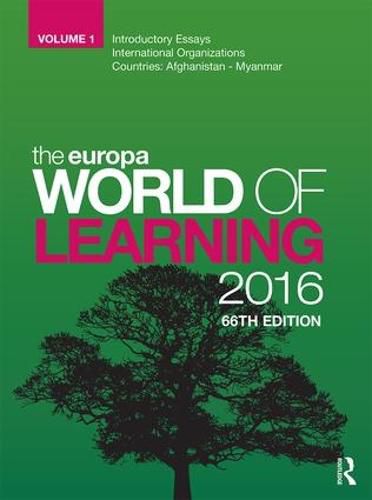 Cover image for The Europa World of Learning 2016