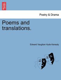 Cover image for Poems and Translations.