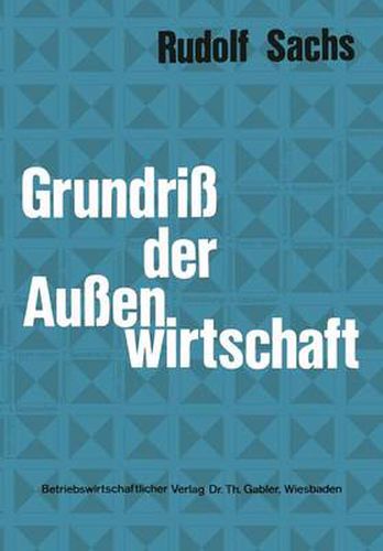 Cover image for Grundriss Der Aussenwirtschaft