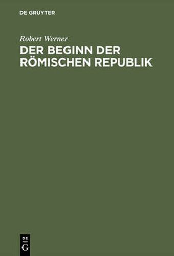 Cover image for Der Beginn der Roemischen Republik