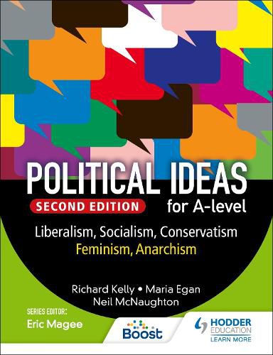 Cover image for Political ideas for A Level: Liberalism, Conservatism, Socialism, Feminism, Anarchism 2nd Edition