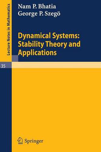 Cover image for Dynamical Systems: Stability Theory and Applications