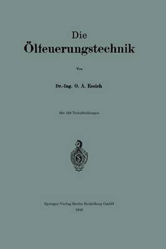 Cover image for Die OElfeuerungstechnik