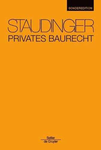 Cover image for Privates Baurecht: Staudinger Sonderedition