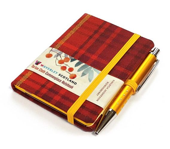 Cover image for Waverley S.T. (S): Rowanberry Mini with Pen Pocket Genuine Tartan Cloth Commonplace Notebook