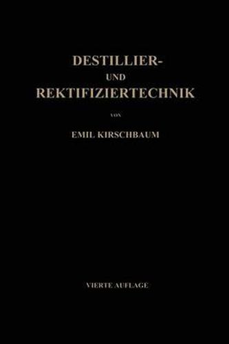 Cover image for Destillier- Und Rektifiziertechnik