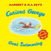 Cover image for Curious George Goes Swimming
