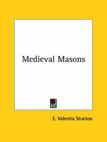 Cover image for Medieval Masons